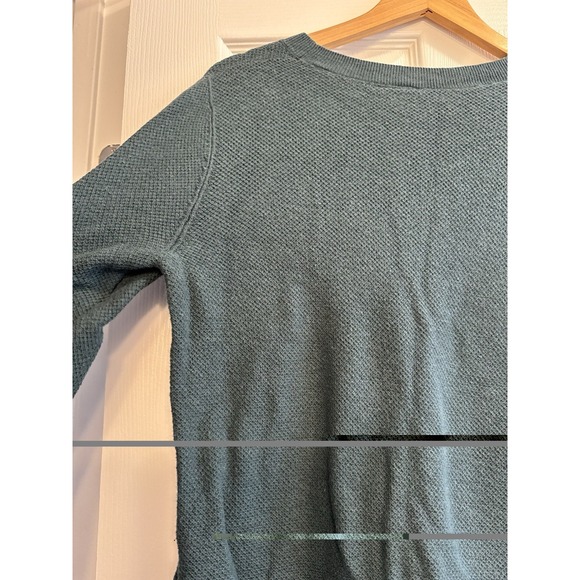 Gap Forest Green Knitted Cotton Pullover Crew Neck Sweater Womens Medium - Picture 12 of 14